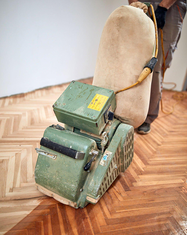 A sanding machine used to polish floors